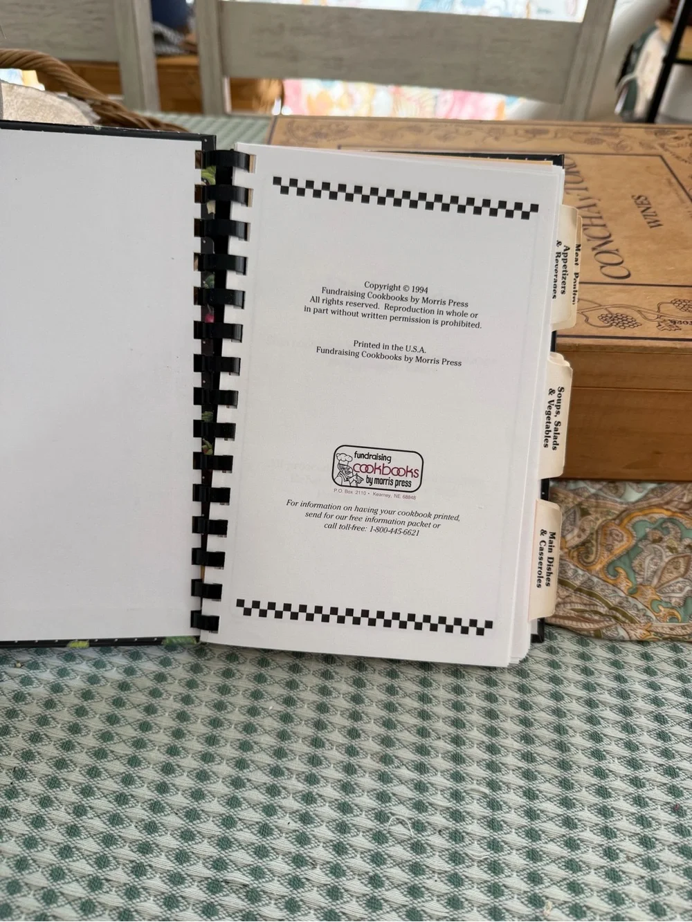 Vintage 90s Rehabulous Recipes Spiral-Bound Cookbook Fruit & Floral Cover